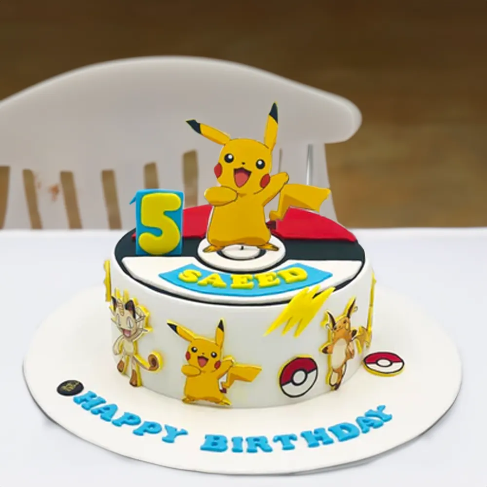 2kg 3D handcrafted Pikachu theme cake