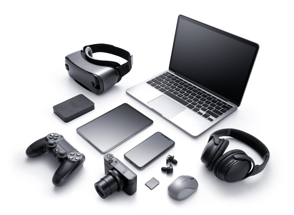 Gadgets and accessories isolated on white background is the best Gifts For The Capricorn Man