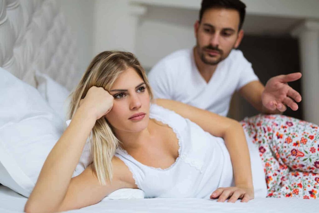 Couples on bed
